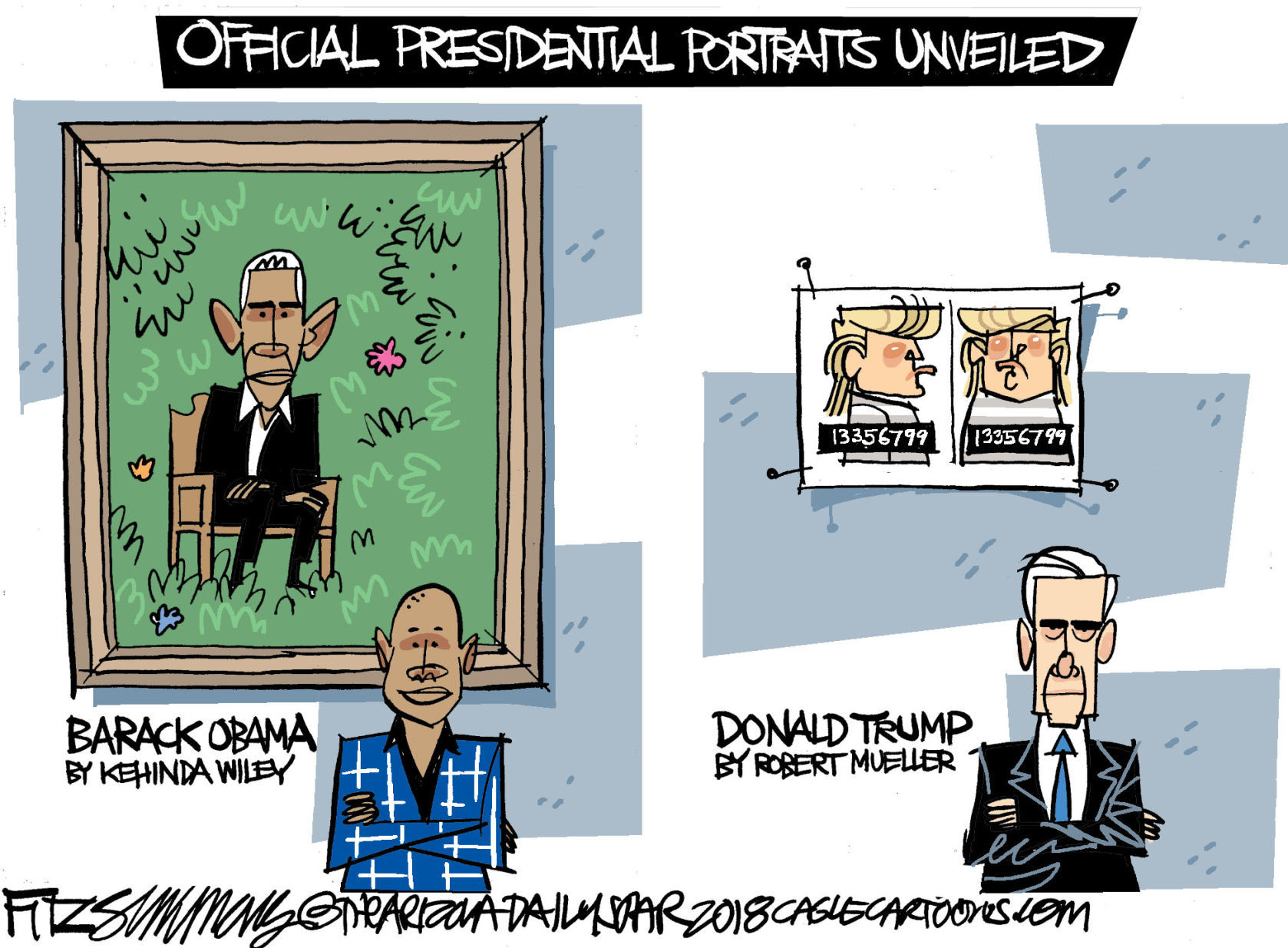 Daily Fitz Cartoon: Portraits